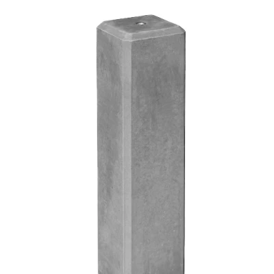 Afbeelding van Betonpoer met kleine facet rand, 15x15x60cm, antraciet