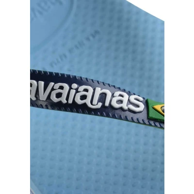 Afbeelding van Havaianas heren Brasil slipper met logo in de kleur Blauw, maat: 45/46