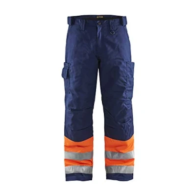 Afbeelding van Blaklader Winterwerkbroek High Vis 1862 1811 Oranje/Marineblauw C154