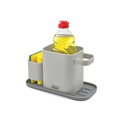 Afbeelding van Joseph Duo Sink Tidy, gootsteenreiniger, mandorganizer met sponshouder, grijs