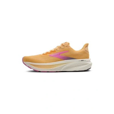 Afbeelding van Brooks Ghost 17 Hardloopschoenen voor op de weg, Dames, Maat: 42.5, Apricot grey pink Textiel