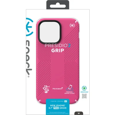 Afbeelding van Speck Presidio2 Grip Apple iPhone 14 Pro Max Digital Pink with Microban