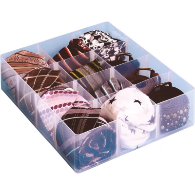 Afbeelding van Really Useful Box, office divider met 12 vakjes, transparant opbergdoos