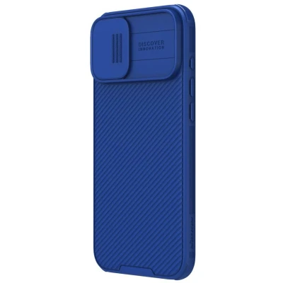 Afbeelding van Nillkin CamShield Magnetisch Hoesje Geschikt voor Apple iPhone 16 Compatibel met MagSafe Camera Slider Back Cover Extra Bescherming Blauw