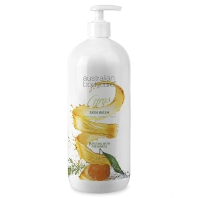Afbeelding van Australian Bodycare Professionele citrus Skin Wash 1000ml douchegel met Teatree Olie en voor dagelijks gebruik