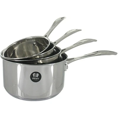 Afbeelding van Beka line 12066984 Chef serie 4 pannen van roestvrij staal, 14/20 cm, zilverkleurig
