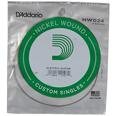 Afbeelding van D&#039;Addario NW024 nikkel omwonden Enkele snaar voor gitaar