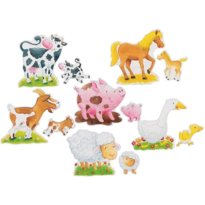 Afbeelding van Goki Houten Legpuzzel Boerderijdieren, 25st.