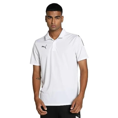 Afbeelding van Puma Teamliga Polo Heren Wit Maat: S