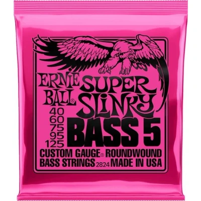 Image de JEU DE CORDES BASSE ERNIE BALL SUPER SLINKY BASS 5