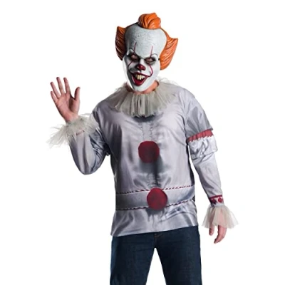Afbeelding van Rubies Pennywise IT MOVIE met masker (maat Standaard)