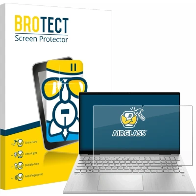 Afbeelding van BROTECT Screenprotector voor HP Pavilion x360 Convertible 15 er0203ng Folie Beschermfolie Beschermglas transparant