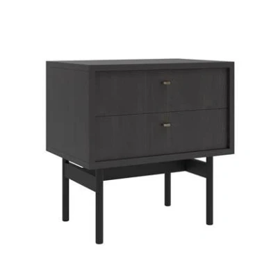 Afbeelding van Selsey Olar Nachtkastje 55 cm Zwart Portland essen