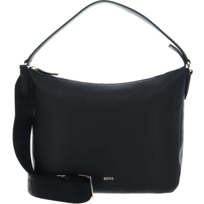 Afbeelding van BOSS Alyce HOBO Handtas, Dames, Maat: One Size, Black