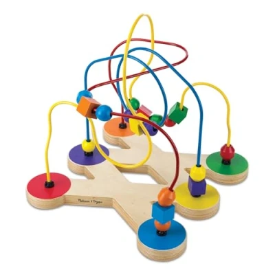 Afbeelding van Melissa &amp; Doug Klassiek kralendoolhof Educatief houten speelgoed voor Kinderen Geweldig cadeau meisjes en jongens Van 3+