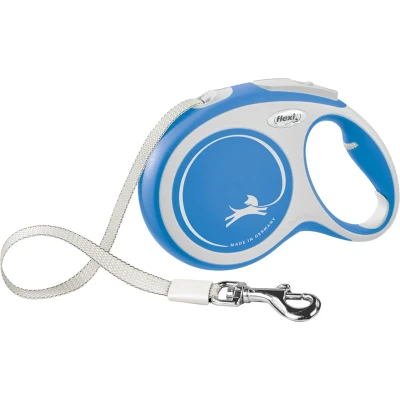 Afbeelding van Flexi Rollijn New Comfort Tape Blauw MAAT L 8 MTR GEWICHT HOND TOT 50 KG