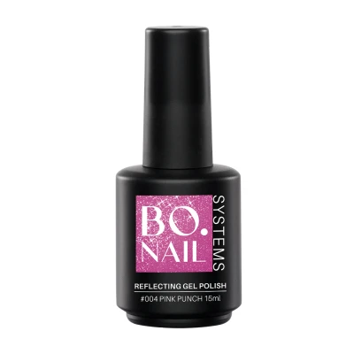 Afbeelding van BO.NAIL SYSTEMS BO Reflecting Gel Polish #004 Pink Punch (15) Roze