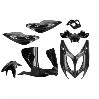 Afbeelding van 7 delige TNT coating voor Yamaha Aerox, MBK Nitro, zwart ongelakt.