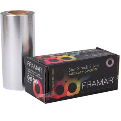 Afbeelding van Framar Smooth Star Struck Silver Foil Roll Large 488 m