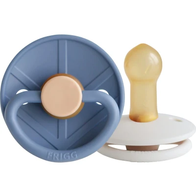 Afbeelding van FRIGG Fopspeen Little Viking 6 18mnd Ocean View/Cream 2st