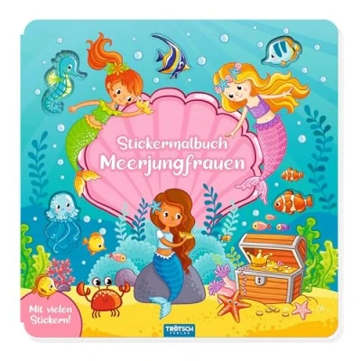 Afbeelding van Trötsch Malbuch Stickermalbuch Meerjungfrauen