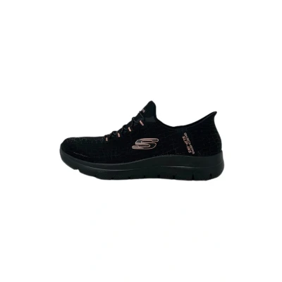 Afbeelding van Skechers Sneakers laag, Dames, Maat: 38.5, Black Textiel