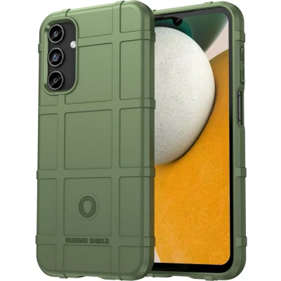 Afbeelding van iMoshion Hoesje Geschikt voor Samsung Galaxy A15 (4G) / (5G) Siliconen Rugged Shield Backcover Donkergroen