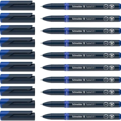 Afbeelding van rollerball Schneider Topball 811 0,5mm blauw doos met 10 stuks