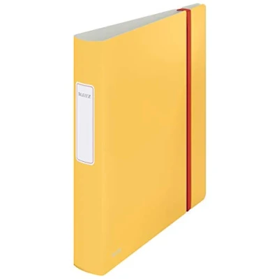 Afbeelding van Leitz 180 Active Cosy PP 2 Rings A4 Ordner met Rugetiket Rugbreedte Van 65mm Warm Geel
