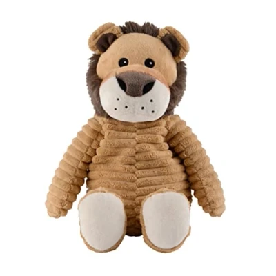 Afbeelding van Warmies Warmte/magnetron opwarm knuffel Leeuw licht bruin 30 cm wasbaar pittenzak