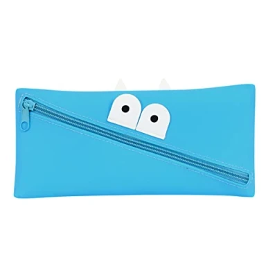 Afbeelding van Schoolpennenzak Safta Gezicht 22 x 11 1 cm Blauw
