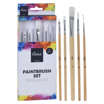 Afbeelding van Penselen set 5 stuks