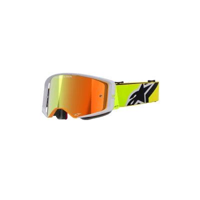 Afbeelding van Alpinestars Supertech Corp Crossbril Fluor Geel / Blauw (Lens: Spiegel Rood)