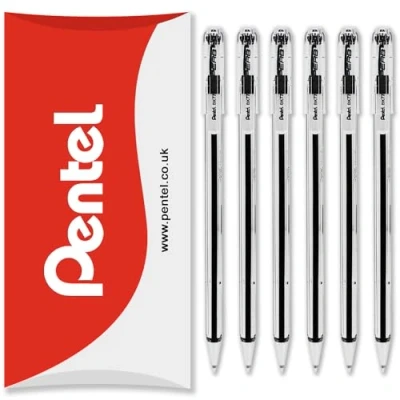 Afbeelding van Pentel BK77 Superb bal 0,7 mm zwart 6 stuks