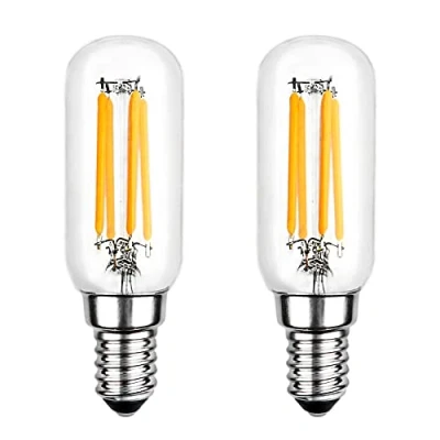 Afbeelding van led lamp voor afzuigkap, T25, E14, 4 W, koudwit, 6000 K, 400 lm, komt overeen met 40 gloeilamp niet dimbaar, 2 stuks