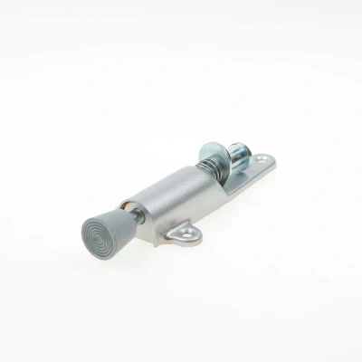 Afbeelding van Kws Deurvastzetter aluminium/zilver met rubber dop en veer 25mm 1024 02