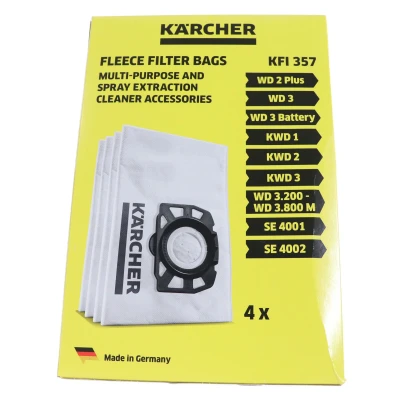 Image de Kärcher 2.863 314.0 stofzuigerzak stofzuiger stofzuigerzakken fleece 4 stuks