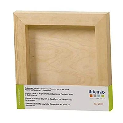 Afbeelding van Artemio diepe houten kader 20x20 cm