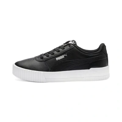Image de Puma Carina L Femme Baskets Chaussure de tennis, Black White Silver., 38 EU