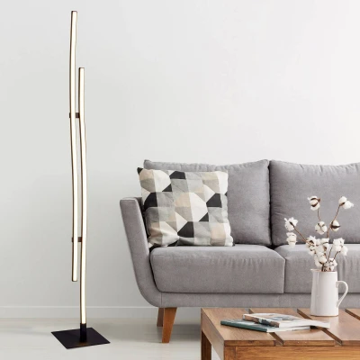 Afbeelding van LED vloerlamp Onda, 2 lamps