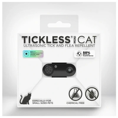 Afbeelding van Tickless Mini Cat Repeller 9x8.2x3.2 cm Teek en Vlo afweer Zwart