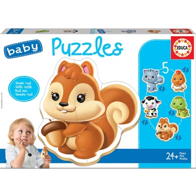 Afbeelding van Educa Baby Puzzels Dieren (5 onderdelen)