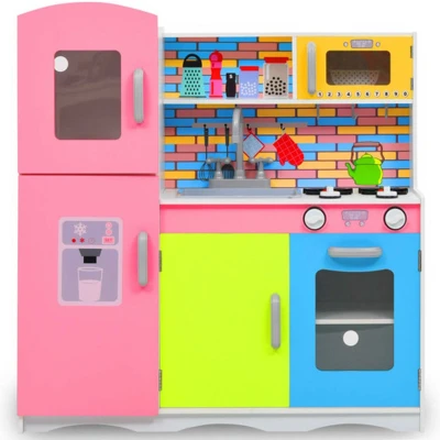 Afbeelding van Kinderspeelkeuken 80x30x85 cm MDF meerkleurig