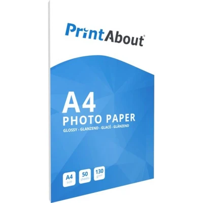 Afbeelding van PrintAbout Premium Glossy A4 130 grams (50 vel)