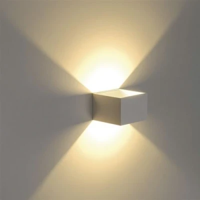Image de SLV Logs In Square Applique Murale incl. LED driver White