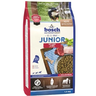 Afbeelding van Bosch HPC Junior met lam en rijst, droogvoer voor honden het grootbrengen van voedingsgevoelige puppy&#039;s, 1 x kg