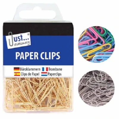 Afbeelding van Just Stationery Assortiment van 120 paperclips om op te hangen 9192
