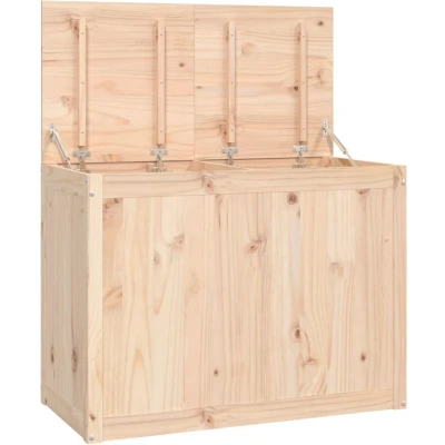 Afbeelding van Wasmand 88,5x44x66 cm massief grenenhout