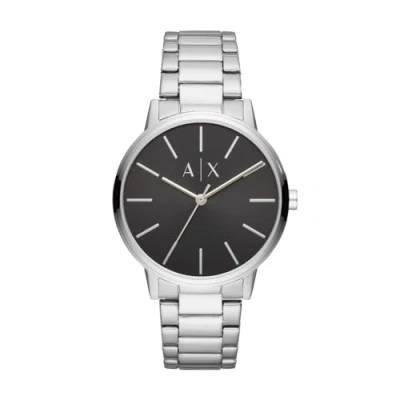 Image de Montre Armani Exchange à trois aiguilles en acier inoxydable, pour homme, AX2700