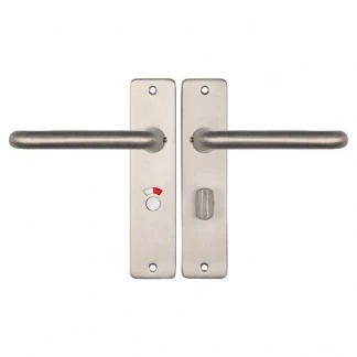 Afbeelding van Deurklink met wc sluitingschild Starx Coupe 57 mm (Aluminium, RVS)